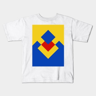 Derby County Yellow, Blue, Red 1990 Sleeve Kids T-Shirt